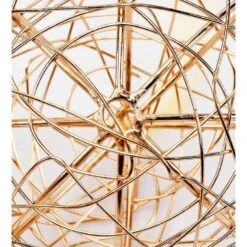 Handcrafted Gold And Silver Wire Wrapped Globe Christmas Ornament (4-Pack) -The Home Depot Shop christmas ornament sets holid09808mlt0101 1f 1000