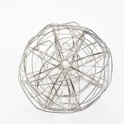 Handcrafted Gold And Silver Wire Wrapped Globe Christmas Ornament (4-Pack) -The Home Depot Shop christmas ornament sets holid09808mlt0101 44 1000