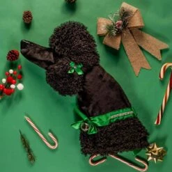 22 In. Black Poodle Dog Faux Fur Christmas Stocking -The Home Depot Shop christmas stockings hh04 fa 1000