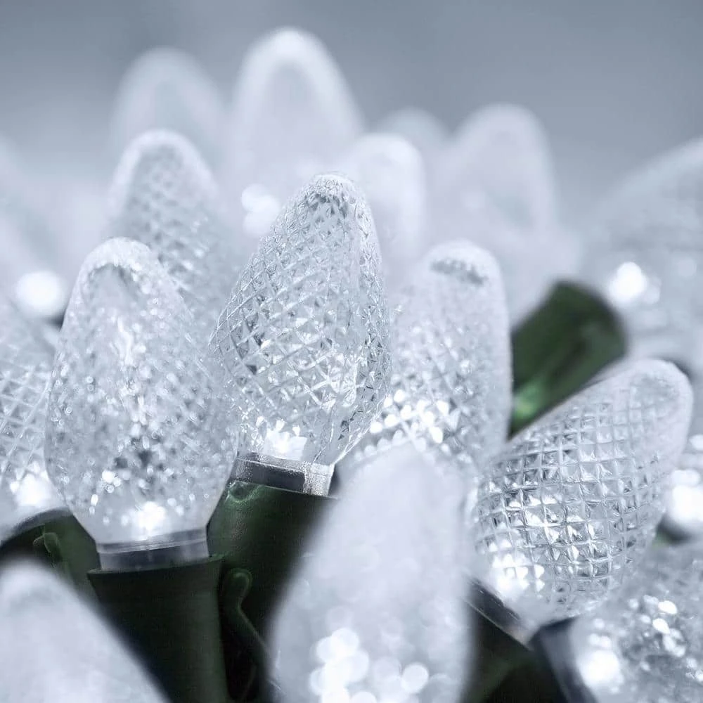 24 Ft. 25-Light LED Cool White Commercial C7 String Lights With Watertight Coaxial Connectors 7 24 Ft. 25-Light LED Cool White Commercial C7 String Lights With Watertight Coaxial Connectors - Image 7