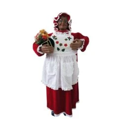 36 In. Christmas Music And Motion Mrs. Claus With Apron