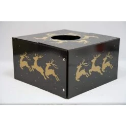 6 In. Dia Reindeer Original Christmas Tree Skirt Box