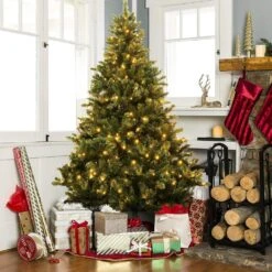 PVC Pre-Lit Artificial With Warm Lights And Stand For Artificial Christmas Tree Up To 7.5 Ft. Tall -The Home Depot Shop christmas tree stands ct 004 2 25m 2 44 1000