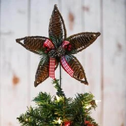 Rattan Star Tree Topper - Christmas Rustic Acorn Tree Topper With Holly And Berry Decorations 10 Rattan Star Tree Topper - Christmas Rustic Acorn Tree Topper With Holly And Berry Decorations -The Home Depot Shop christmas tree toppers or 206 1f 1000