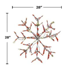 28 In. RGBWW Color Changing Metal Framed LED Snowflake Christmas Decoration -The Home Depot Shop christmas yard decorations 66520 4f 1000