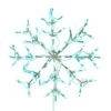 28 In. RGBWW Color Changing Metal Framed LED Snowflake Christmas Decoration