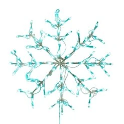 28 In. RGBWW Color Changing Metal Framed LED Snowflake Christmas Decoration