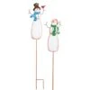 36 In. Metal Snowman Stick (Set Of 2)