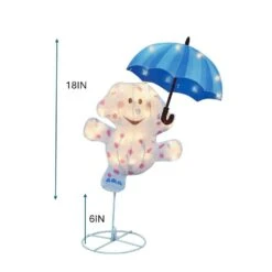 24 In. PreLit LED Misfit Elephant Christmas Decoration -The Home Depot Shop christmas yard decorations pw 97406 4f 1000