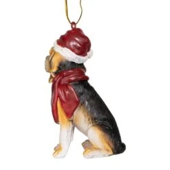 3.5 In. Beagle Holiday Dog Ornament Sculpture 11 3.5 In. Beagle Holiday Dog Ornament Sculpture -The Home Depot Shop design toscano single christmas ornaments jh576327 1f 1000