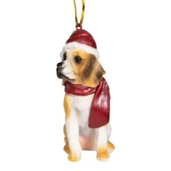 3.5 In. Beagle Holiday Dog Ornament Sculpture 12 3.5 In. Beagle Holiday Dog Ornament Sculpture -The Home Depot Shop design toscano single christmas ornaments jh576327 44 1000