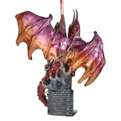 4.5 In. Zanzibar, The Gothic Dragon Holiday Ornament -The Home Depot Shop design toscano single christmas ornaments qs291250 1f 1000