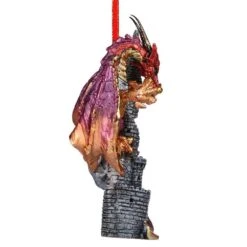 4.5 In. Zanzibar, The Gothic Dragon Holiday Ornament -The Home Depot Shop design toscano single christmas ornaments qs291250 44 1000