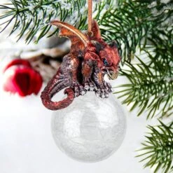 3.5 In. The Pensive Percher Dragon 2018 Collectible Holiday Ornament 13 3.5 In. The Pensive Percher Dragon 2018 Collectible Holiday Ornament -The Home Depot Shop design toscano single christmas ornaments qs293582 31 1000