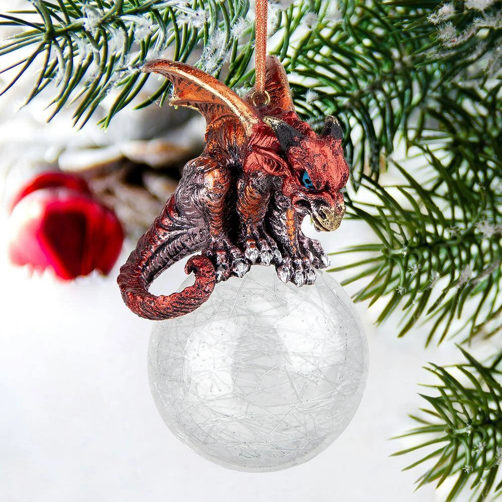 3.5 In. The Pensive Percher Dragon 2018 Collectible Holiday Ornament 7 3.5 In. The Pensive Percher Dragon 2018 Collectible Holiday Ornament - Image 7