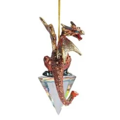 3.5 In. Diamond Dragon Gothic Holiday Ornament