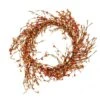 16 In. Artificial Mixed Berry Wreath In Orange