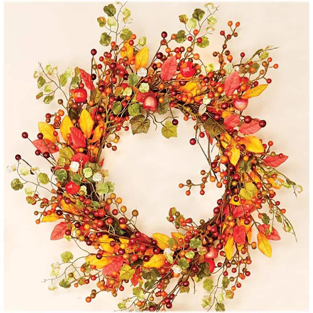 18 In. Artificial Fall Berry Wreath 1 18 In. Artificial Fall Berry Wreath