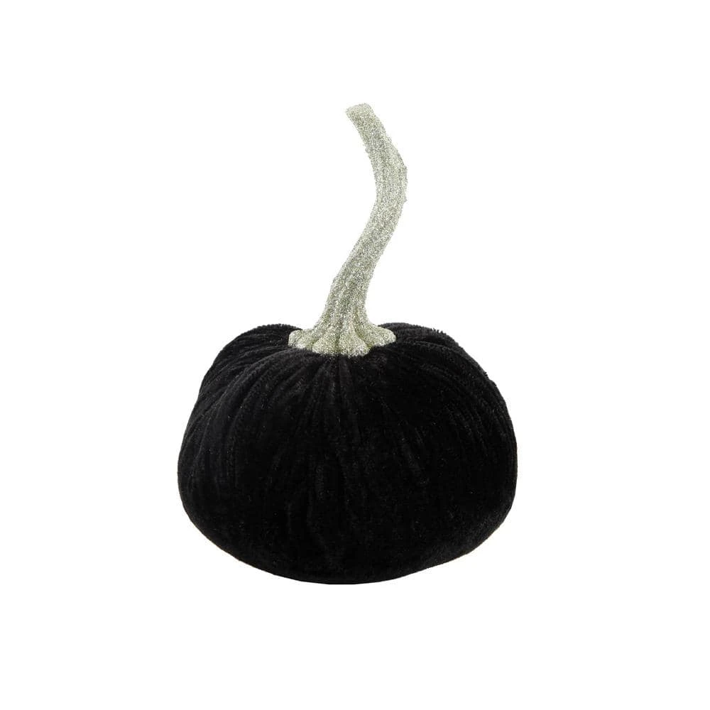 4.75 In. D X 6.5 In. H Small Black Velvet Pumpkin 1 4.75 In. D X 6.5 In. H Small Black Velvet Pumpkin
