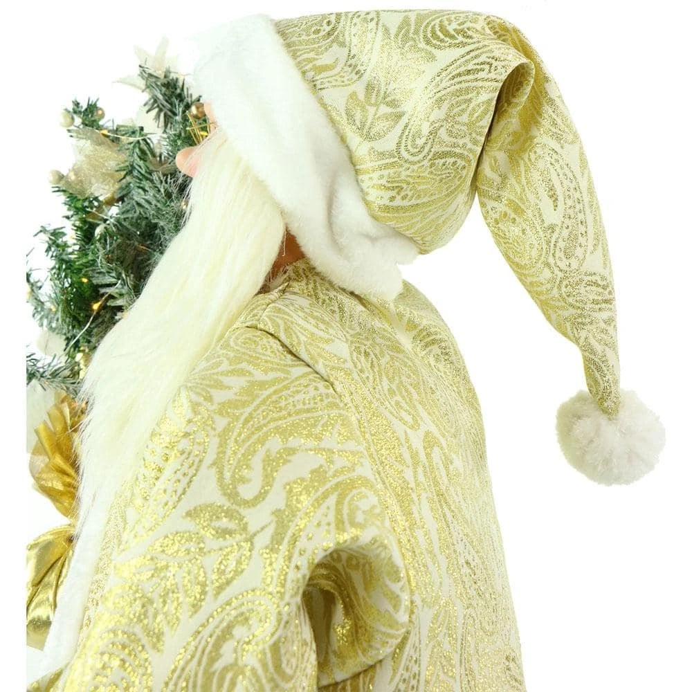 3 Ft. Music And Motion Santa With Prelit Christmas Tree, Standing Decor, Christmas Animatronic 10 3 Ft. Music And Motion Santa With Prelit Christmas Tree, Standing Decor, Christmas Animatronic - Image 10