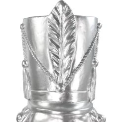 4 Ft. Silver Resin Nutcracker Soldier Christmas Decoration 26 4 Ft. Silver Resin Nutcracker Soldier Christmas Decoration -The Home Depot Shop fraser hill farm christmas figurines ffrs048 1sol sil 76 1000