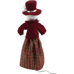 24 In. Christmas Victorian Snowman With Beads And Music -The Home Depot Shop fraser hill farm christmas figurines fhfsw024 2wht3 1d 1000