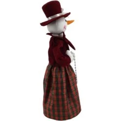 24 In. Christmas Victorian Snowman With Beads And Music -The Home Depot Shop fraser hill farm christmas figurines fhfsw024 2wht3 66 1000