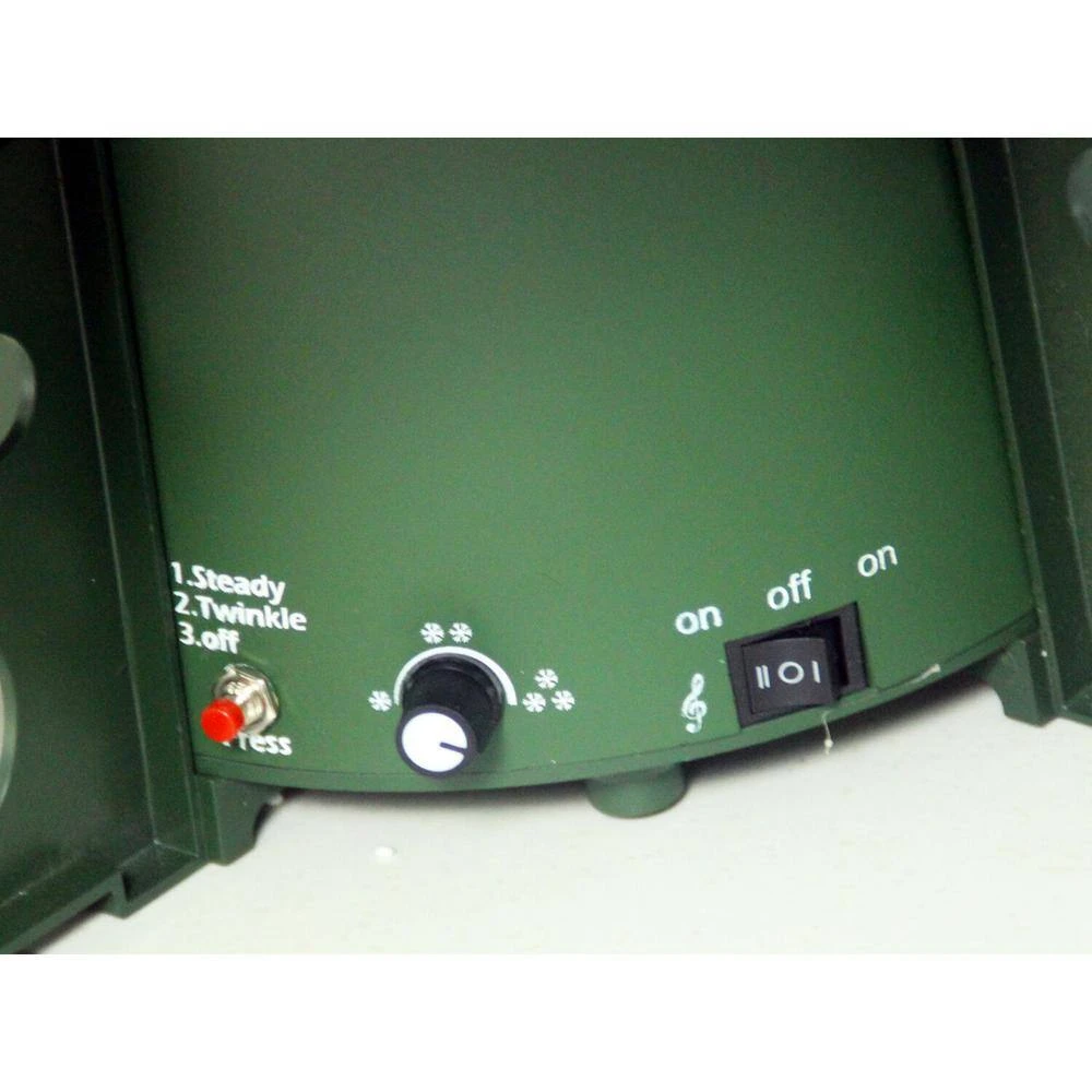 47 In. Christmas Red Santa With Green Umbrella Base And Music 11 47 In. Christmas Red Santa With Green Umbrella Base And Music - Image 11