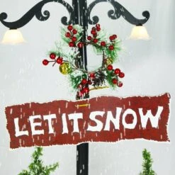 47 In. Christmas Red Santa With Green Umbrella Base And Music 19 47 In. Christmas Red Santa With Green Umbrella Base And Music -The Home Depot Shop fraser hill farm christmas figurines fsfsa066a red 66 1000