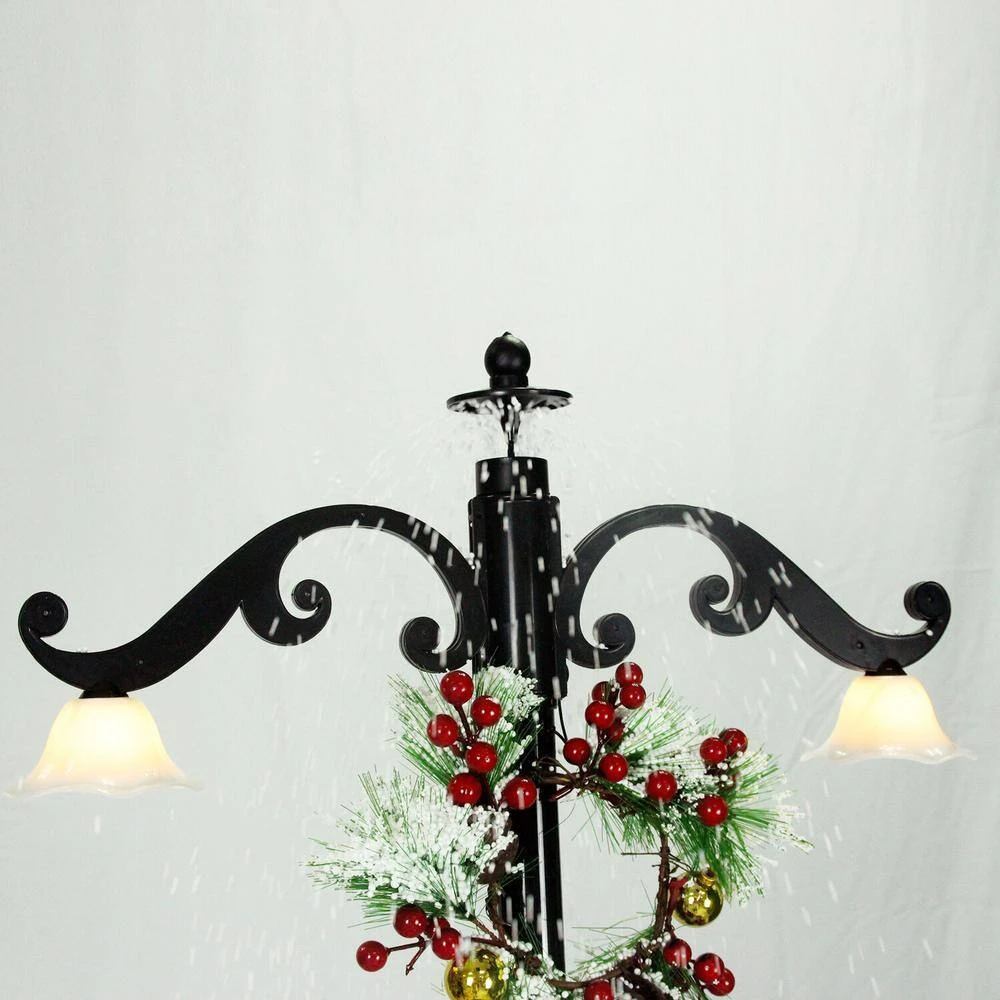 47 In. Christmas Red Santa With Green Umbrella Base And Music 12 47 In. Christmas Red Santa With Green Umbrella Base And Music - Image 12