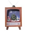 21 In. Christmas Retro TV Shadowbox With Christmas Scene And Music