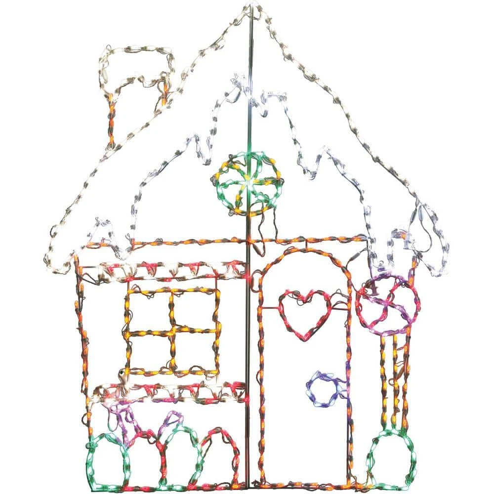5.5 Ft. 862-Light Multi-Color Gingerbread Set Novelty Light (3-Piece) 4 5.5 Ft. 862-Light Multi-Color Gingerbread Set Novelty Light (3-Piece) - Image 4