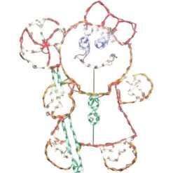 5.5 Ft. 862-Light Multi-Color Gingerbread Set Novelty Light (3-Piece) 11 5.5 Ft. 862-Light Multi-Color Gingerbread Set Novelty Light (3-Piece) -The Home Depot Shop fraser hill farm christmas novelty lights ffchled003 gb0 mlt 76 1000