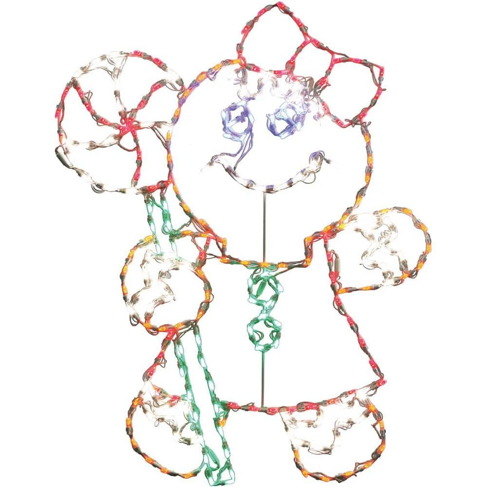 5.5 Ft. 862-Light Multi-Color Gingerbread Set Novelty Light (3-Piece) 6 5.5 Ft. 862-Light Multi-Color Gingerbread Set Novelty Light (3-Piece) - Image 6