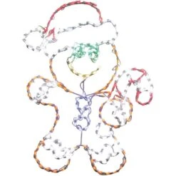 5.5 Ft. 862-Light Multi-Color Gingerbread Set Novelty Light (3-Piece) 10 5.5 Ft. 862-Light Multi-Color Gingerbread Set Novelty Light (3-Piece) -The Home Depot Shop fraser hill farm christmas novelty lights ffchled003 gb0 mlt fa 1000