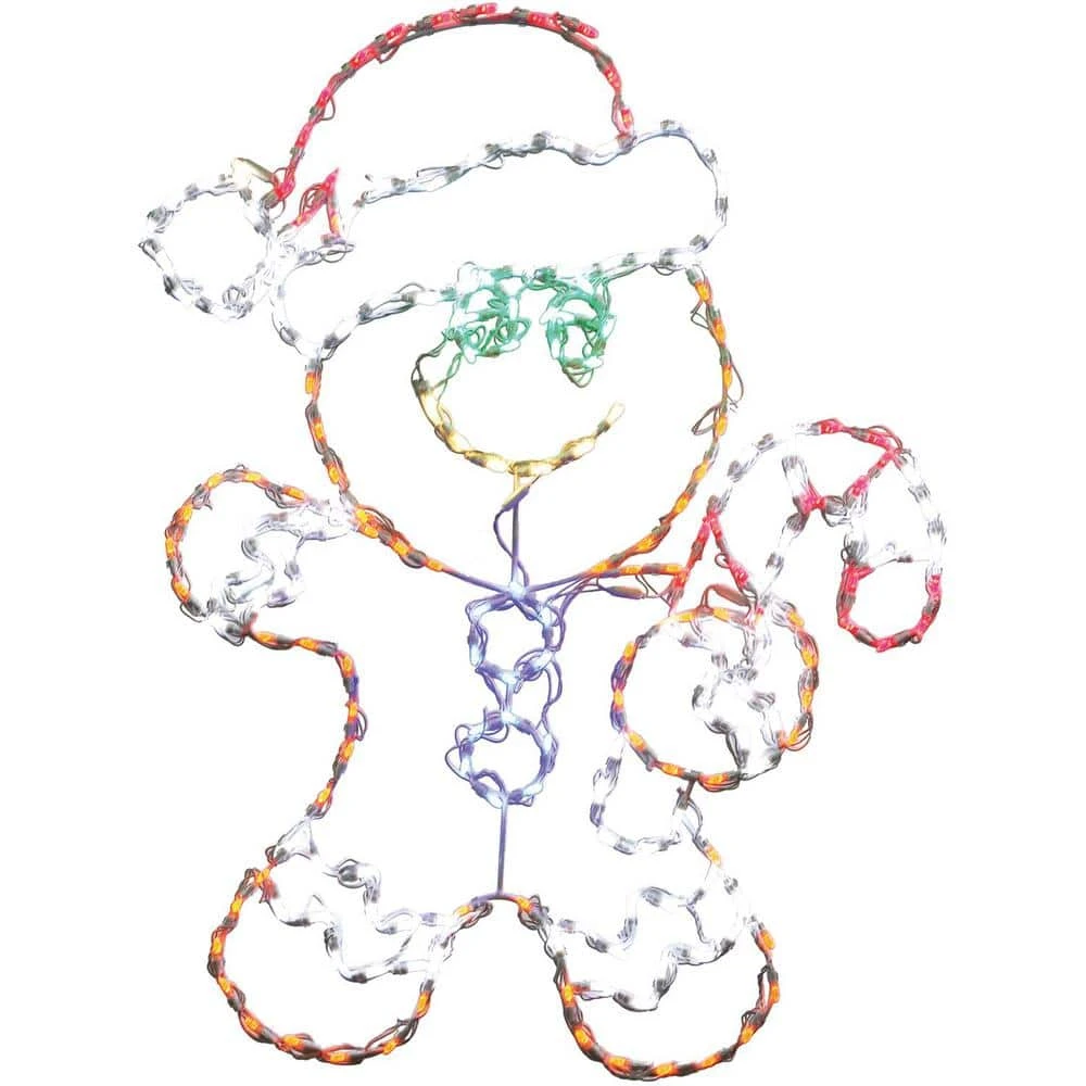 5.5 Ft. 862-Light Multi-Color Gingerbread Set Novelty Light (3-Piece) 5 5.5 Ft. 862-Light Multi-Color Gingerbread Set Novelty Light (3-Piece) - Image 5