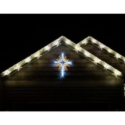 4 Ft. 148-Light Gold And White Bethlehem Star Novelty Light -The Home Depot Shop fraser hill farm christmas novelty lights ffchled051 str0 wt 31 1000