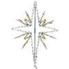 4 Ft. 148-Light Gold And White Bethlehem Star Novelty Light