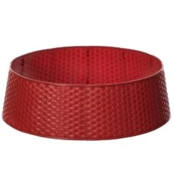 Red Plastic Large Rattan Christmas Tree Skirt 12 Red Plastic Large Rattan Christmas Tree Skirt -The Home Depot Shop gardenised christmas tree skirts qi003957 rd c3 1000