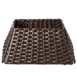 Brown Plastic, Rattan Foldable Christmas Tree Skirt Collar Basket, Ring Base Stand Cover 13 Brown Plastic, Rattan Foldable Christmas Tree Skirt Collar Basket, Ring Base Stand Cover -The Home Depot Shop gardenised christmas tree skirts qi004155 br c3 1000
