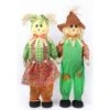 36 In. Standing Scarecrow Sister And Brother Set