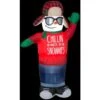 6 Ft. H Inflatable Animated Airblown-Swaying Chillin Snowman