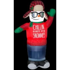 6 Ft. H Inflatable Animated Airblown-Swaying Chillin Snowman