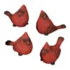 4 In. H Resin Cardinal Figurine (Set Of 4)