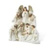 13 In. Ivory/Gold Christmas Resin Nativity Figurine