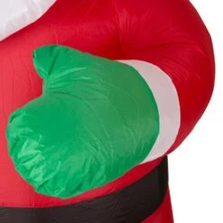 8.14 Ft. H Lighted Inflatable Santa Decor -The Home Depot Shop glitzhome christmas inflatables 1125004444 1f 1000