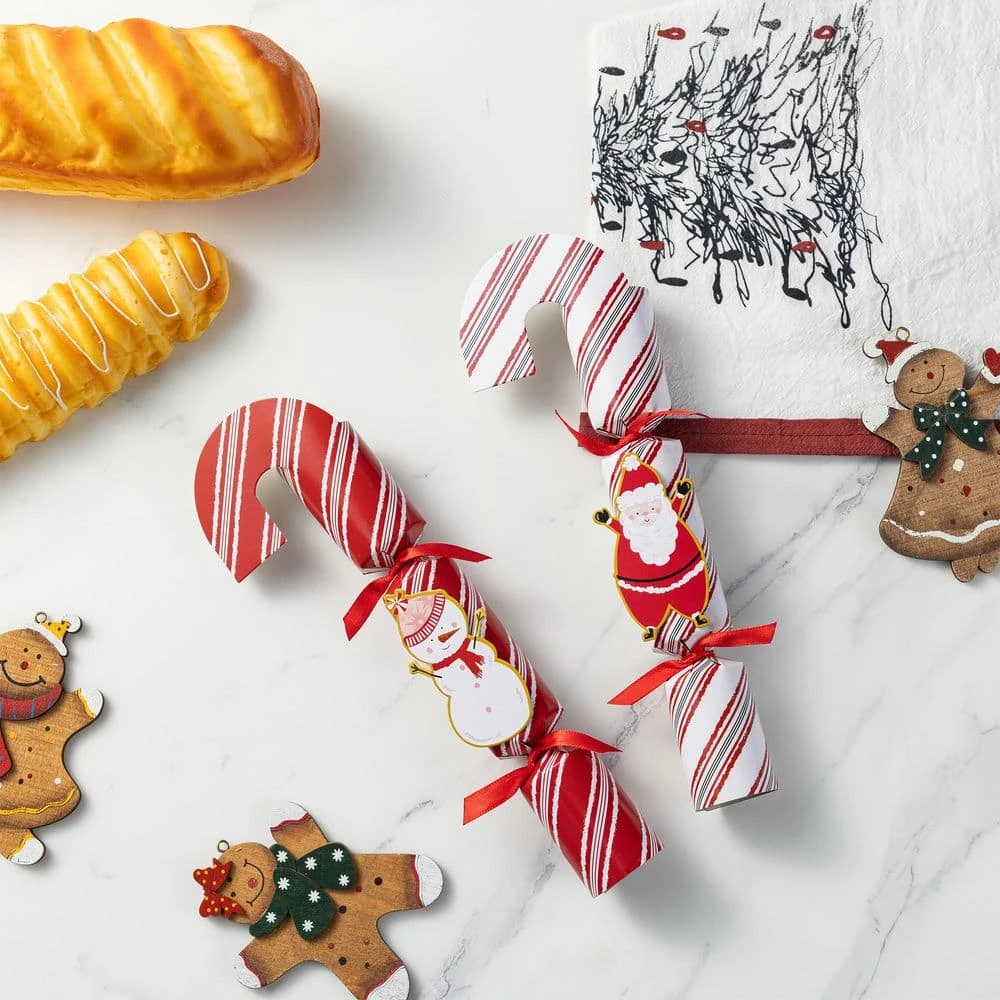 1.25 In. Christmas Candy Cane Party Cracker Ornament With Gift Contents (12 Pack) 9 1.25 In. Christmas Candy Cane Party Cracker Ornament With Gift Contents (12 Pack) - Image 9