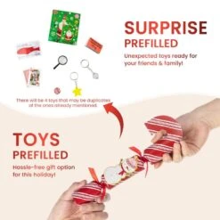 1.25 In. Christmas Candy Cane Party Cracker Ornament With Gift Contents (12 Pack) 14 1.25 In. Christmas Candy Cane Party Cracker Ornament With Gift Contents (12 Pack) -The Home Depot Shop glitzhome christmas ornament sets 2039900008 4f 1000