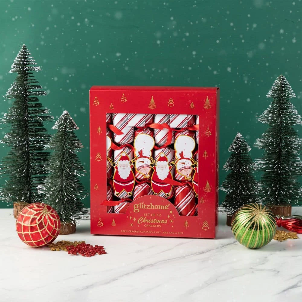 1.25 In. Christmas Candy Cane Party Cracker Ornament With Gift Contents (12 Pack) 4 1.25 In. Christmas Candy Cane Party Cracker Ornament With Gift Contents (12 Pack) - Image 4