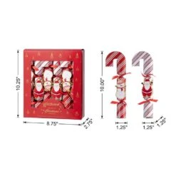 1.25 In. Christmas Candy Cane Party Cracker Ornament With Gift Contents (12 Pack) 13 1.25 In. Christmas Candy Cane Party Cracker Ornament With Gift Contents (12 Pack) -The Home Depot Shop glitzhome christmas ornament sets 2039900008 c3 1000